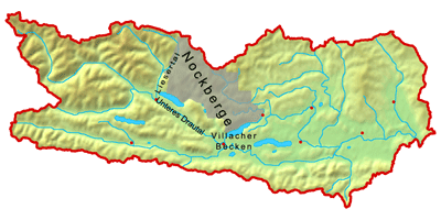 Nockberge - Karte